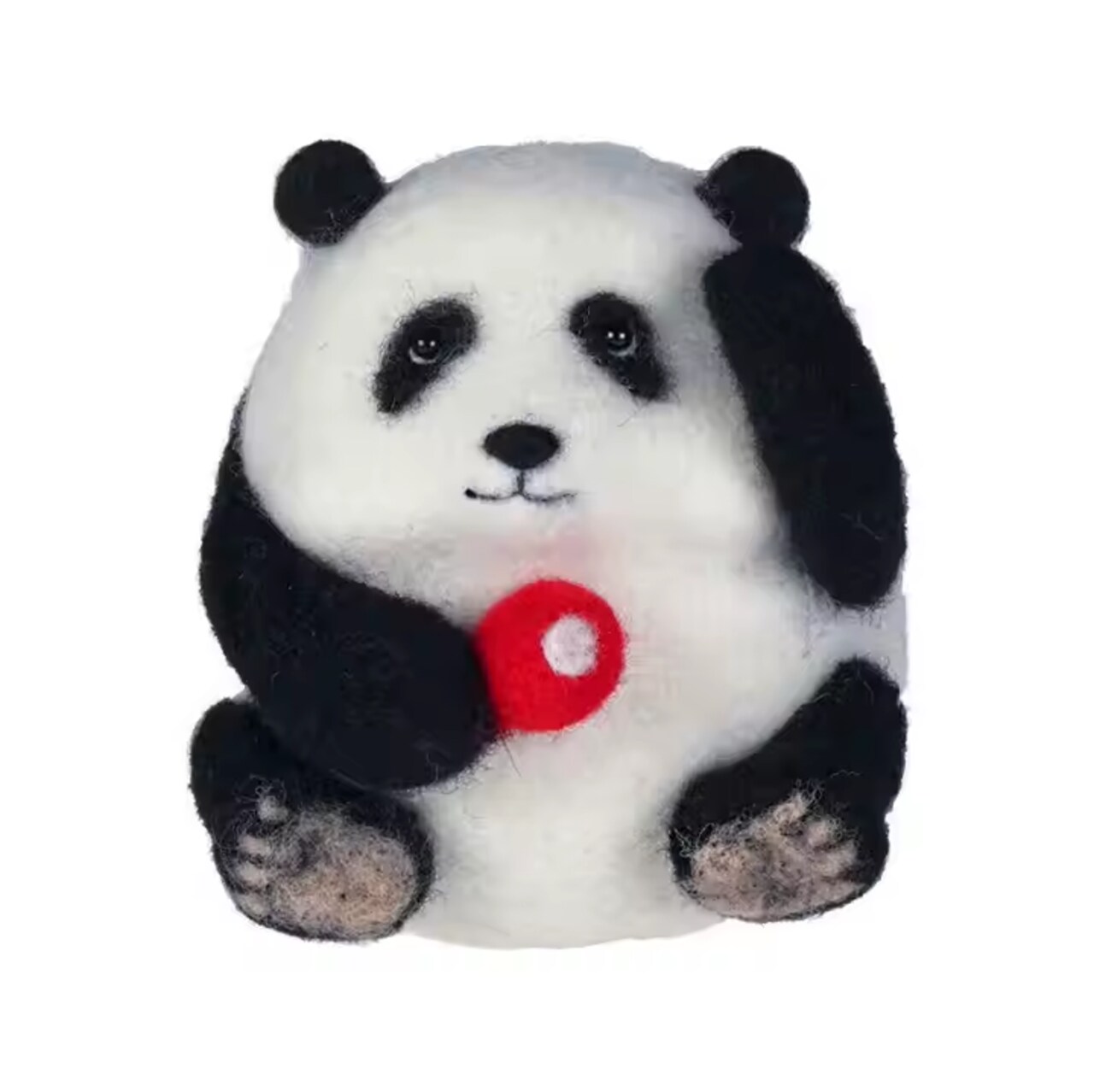Panda Needle Felting Kit. Wizardi DIY Wool Craft Kit F07N8-W471